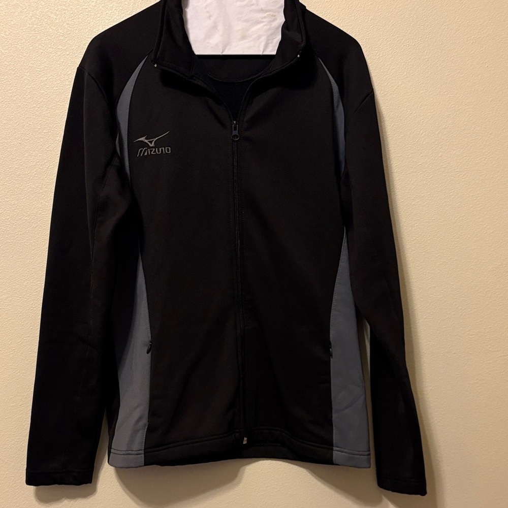 Mizuno Black and Gray Full-Zip Jacket